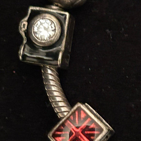 -authentic PANDORA sterling silver 925 Bracelet & 7 prices of charm - Picture 10 of 15